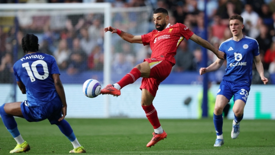 Kết quả vòng 33 Ngoại hạng Anh đêm 20/4: Liverpool nhọc nhằn "vượt ải" Leicester