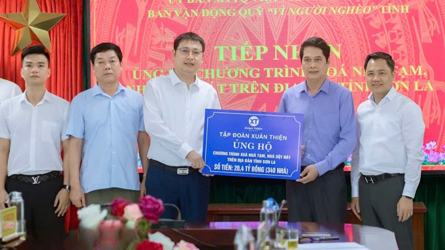 Tập đoàn Xuân Thiện ủng hộ Sơn La hơn 20 tỷ đồng xoá nhà tạm, dột nát