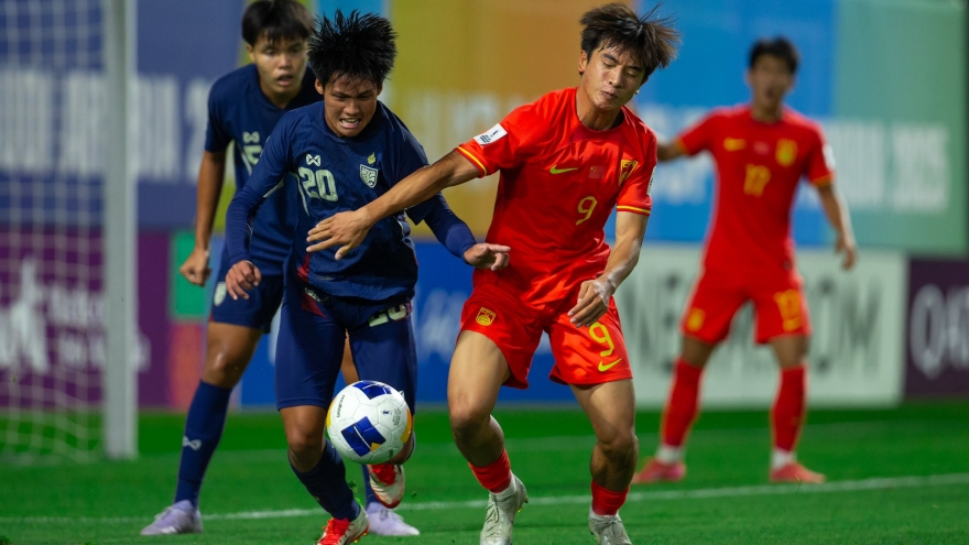 Kết quả U17 châu Á 2025 hôm nay 10/4: U17 Thái Lan thua U17 Trung Quốc