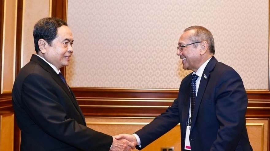 Vietnamese NA Chairman receives PDPU leader in Tashkent