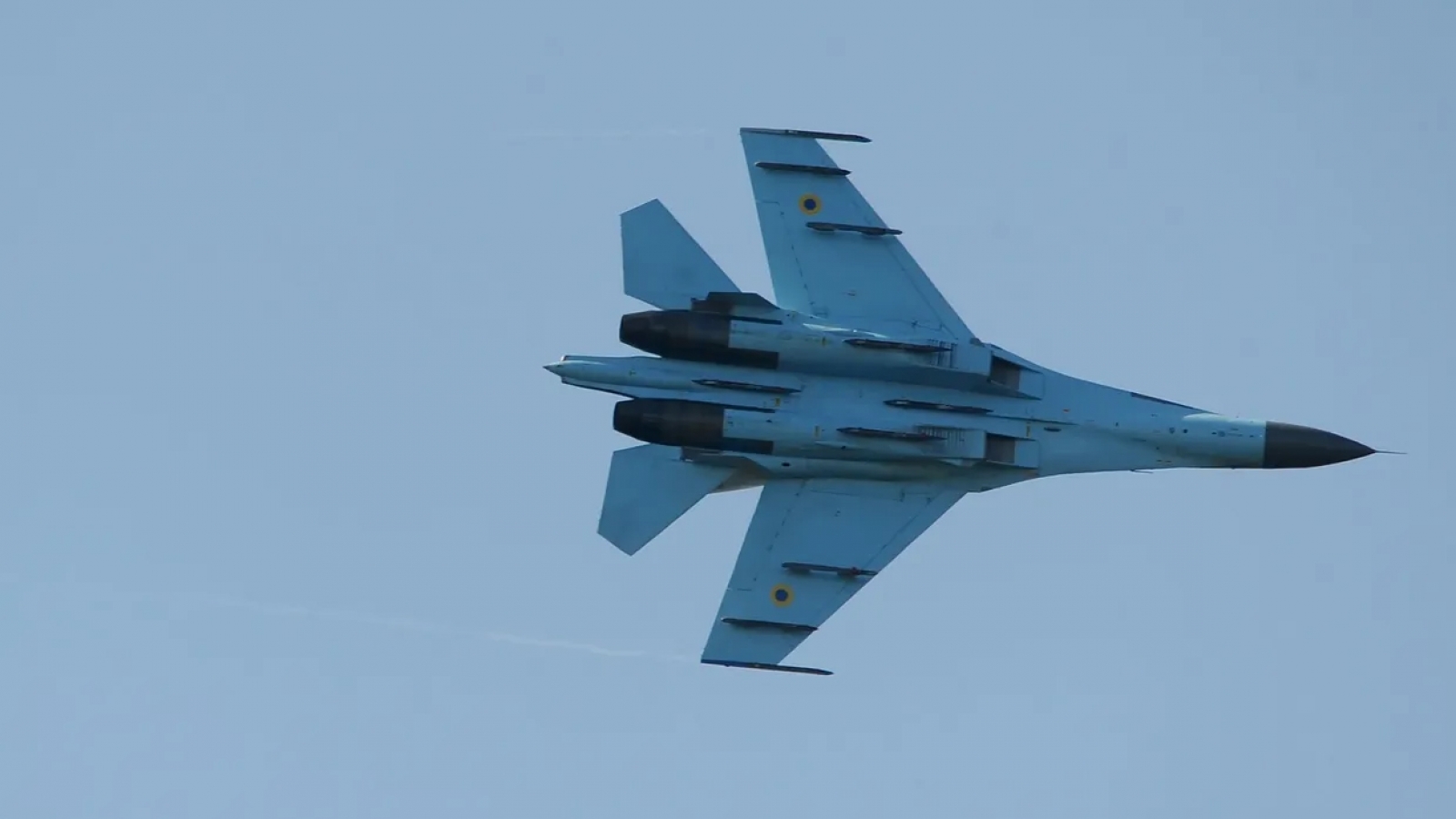 Ukraine mất tiêm kích Su-27 trong lúc chặn cuộc tấn công bằng UAV của Nga