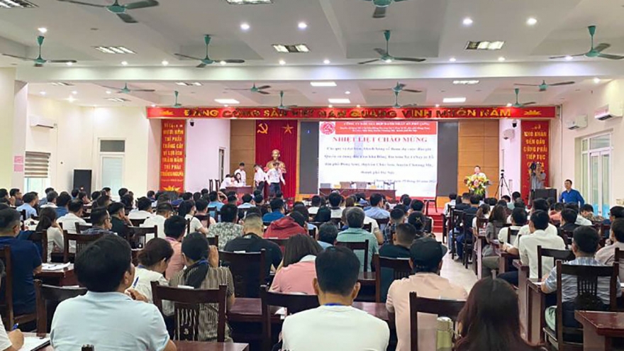 Đấu giá đất ở huyện Chương Mỹ, có lô bất ngờ vượt 115 triệu đồng/m2