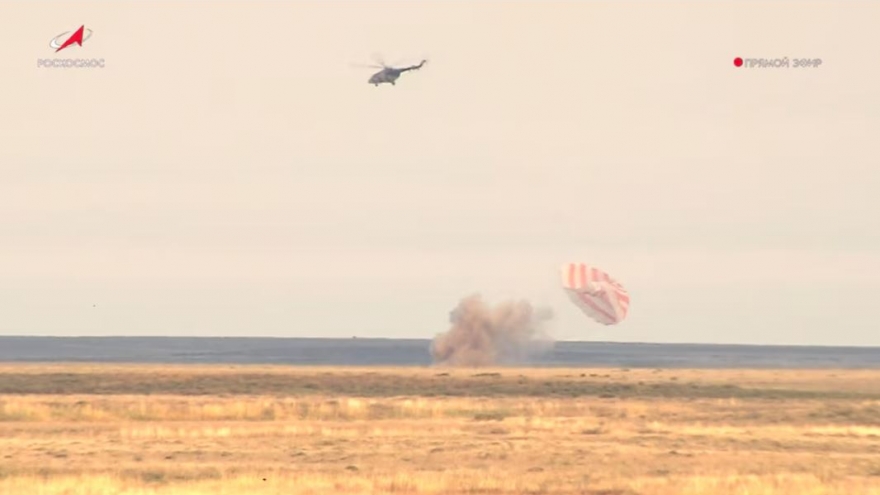 Tàu vũ trụ Soyuz MS-26 trở về Trái đất