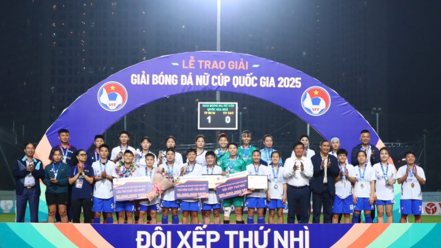 Giành ngôi á quân Cúp Quốc gia nữ 2025, Thái Nguyên T&T được thưởng lớn