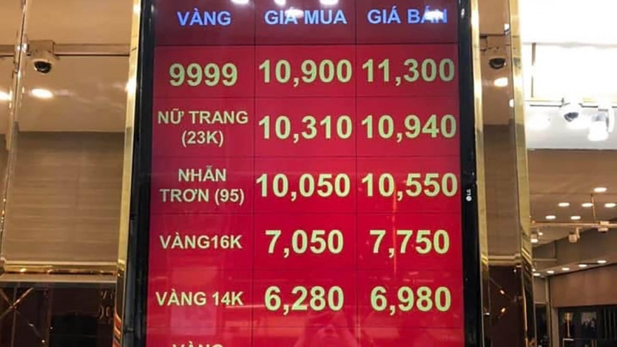 Vàng mỗi nơi một giá, vàng SJC cao hơn thế giới 15,5 triệu đồng/lượng