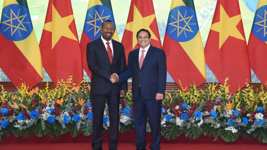 Thủ tướng Phạm Minh Chính đón và hội đàm với Thủ tướng Ethiopia