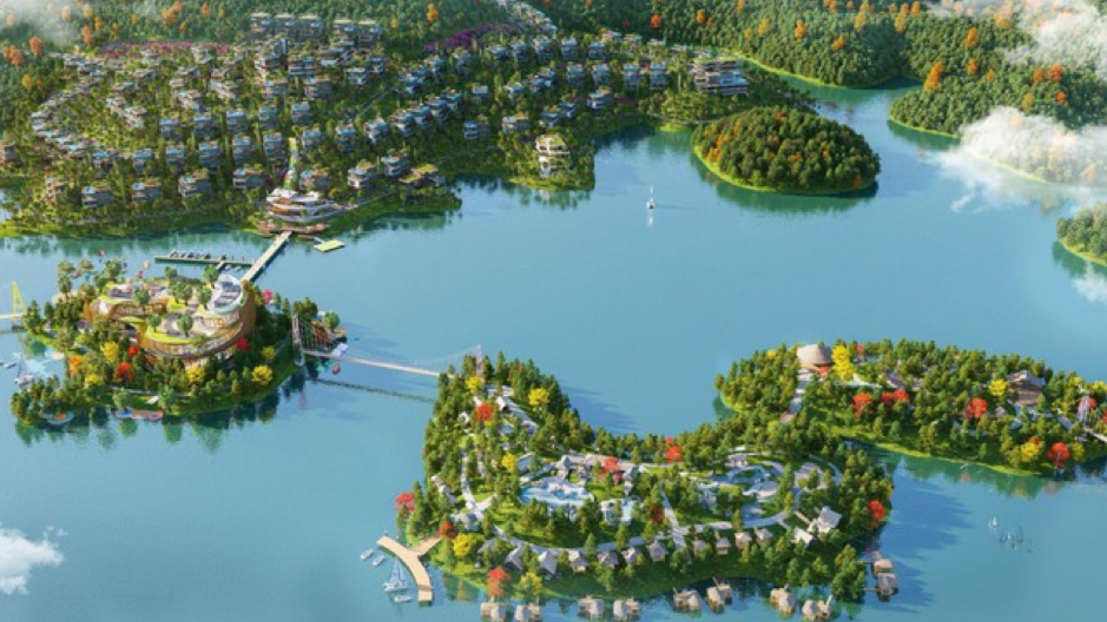 Flamingo Majestic Island Resort: Đón sóng đầu tư quần đảo retreat hồ Núi Cốc