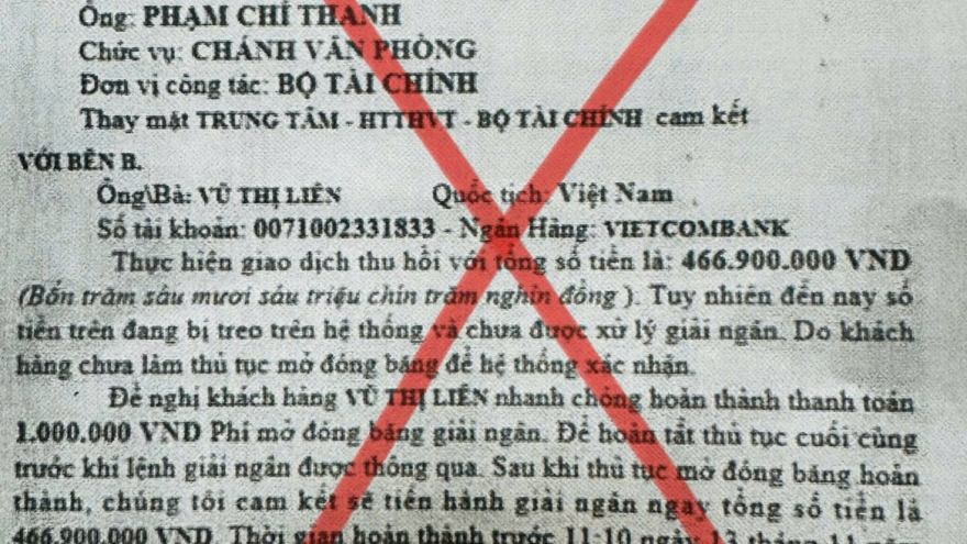 Cảnh báo giả danh Bộ Tài chính để lừa đảo