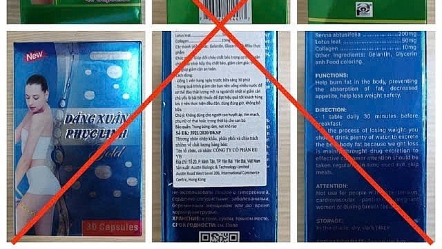 Yêu cầu gỡ quảng cáo 2 thực phẩm bảo vệ sức khoẻ chứa chất cấm sibutramine