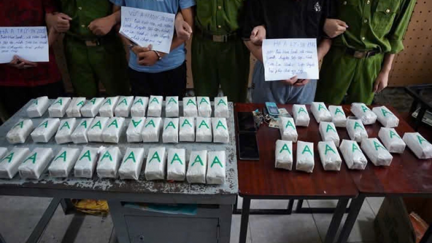 Bắt giữ 3 đối tượng mua bán, vận chuyển trái phép 17 bánh hồng phiến