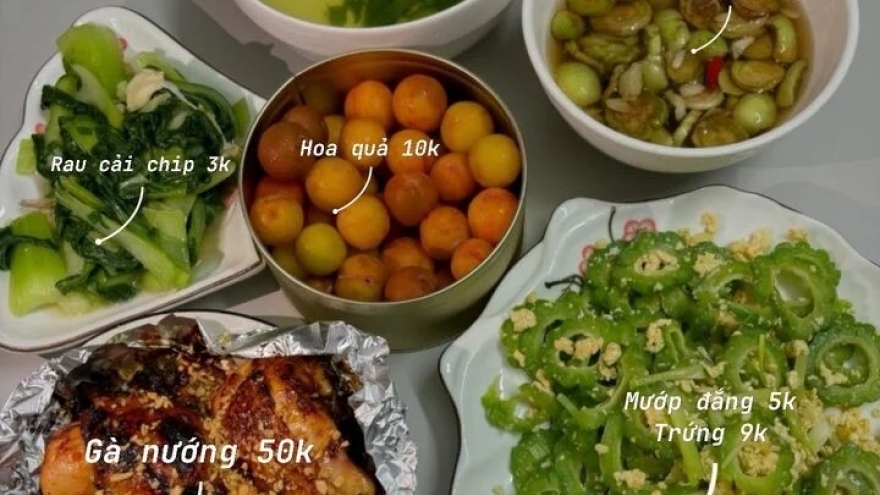 Cô gái gen Z gây sốt mạng gây sốt vì 500.000 đồng nấu cho 4 người ăn cả tuần