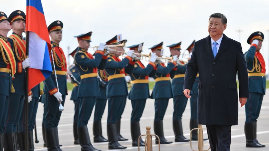 Tiêm kích Nga hộ tống chuyên cơ của ông Tập Cận Bình tới thăm Moscow