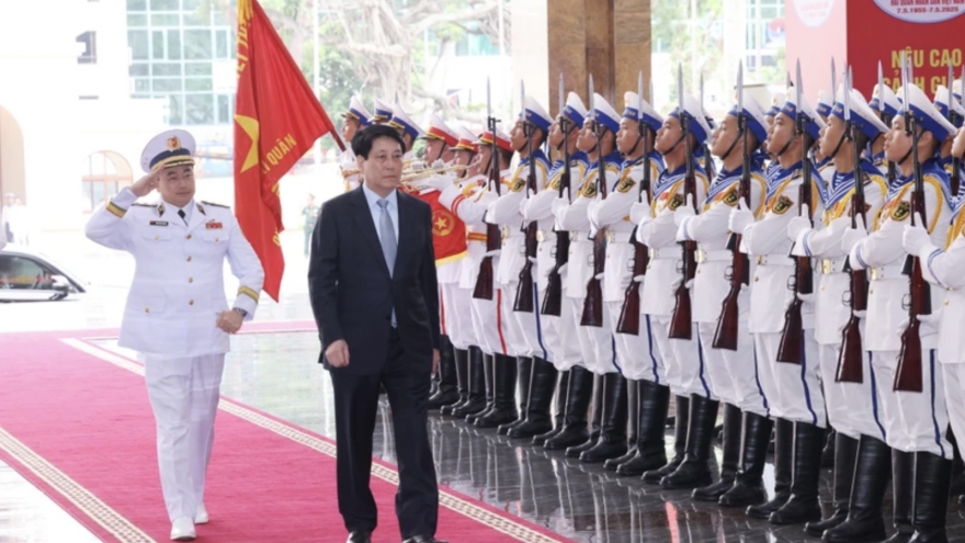 State President requests naval force defend national sovereignty over seas, islands