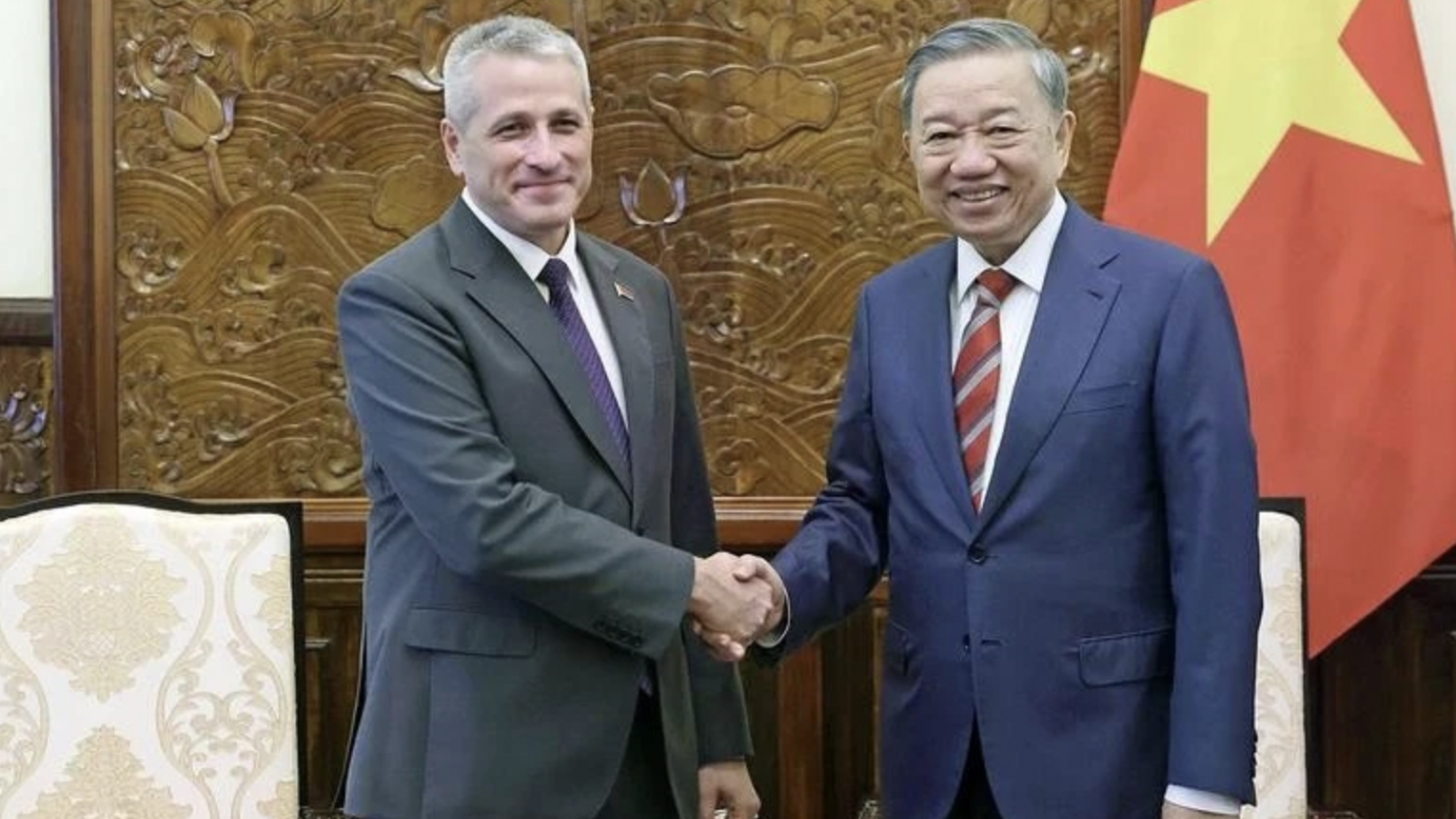 Party leader’s visit expected to boost friendship, cooperation with Belarus