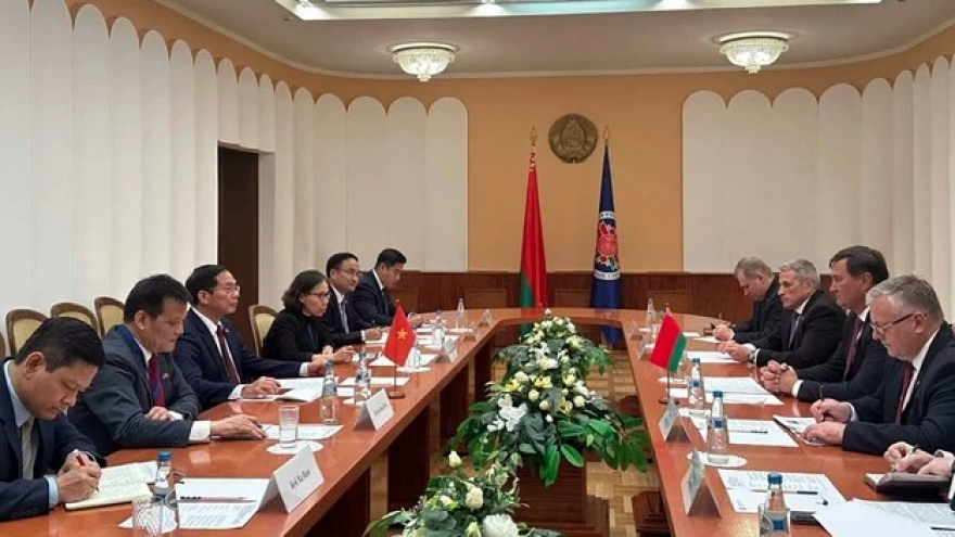 Vietnamese Deputy PM, FM meets with Belarusian FM