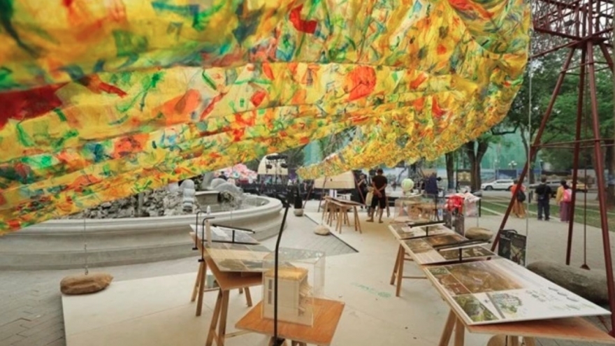 Top works of architecture displayed in downtown Hanoi