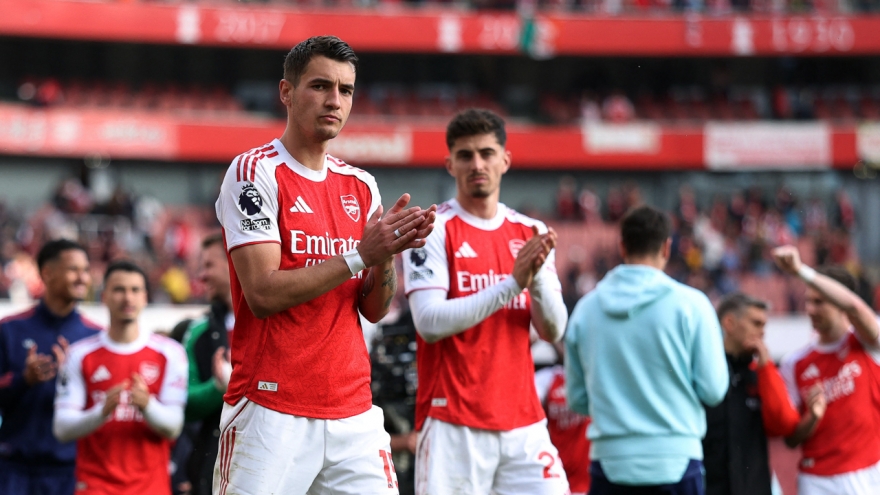 Bảng xếp hạng Ngoại hạng Anh mới nhất: Arsenal chắc suất dự cúp C1 châu Âu