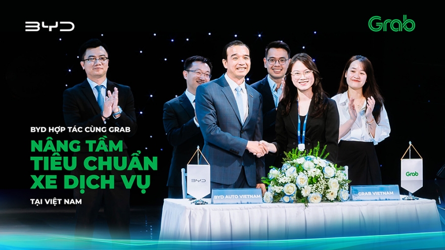 BYD và Grab thúc đẩy dùng ô tô điện tại Việt Nam