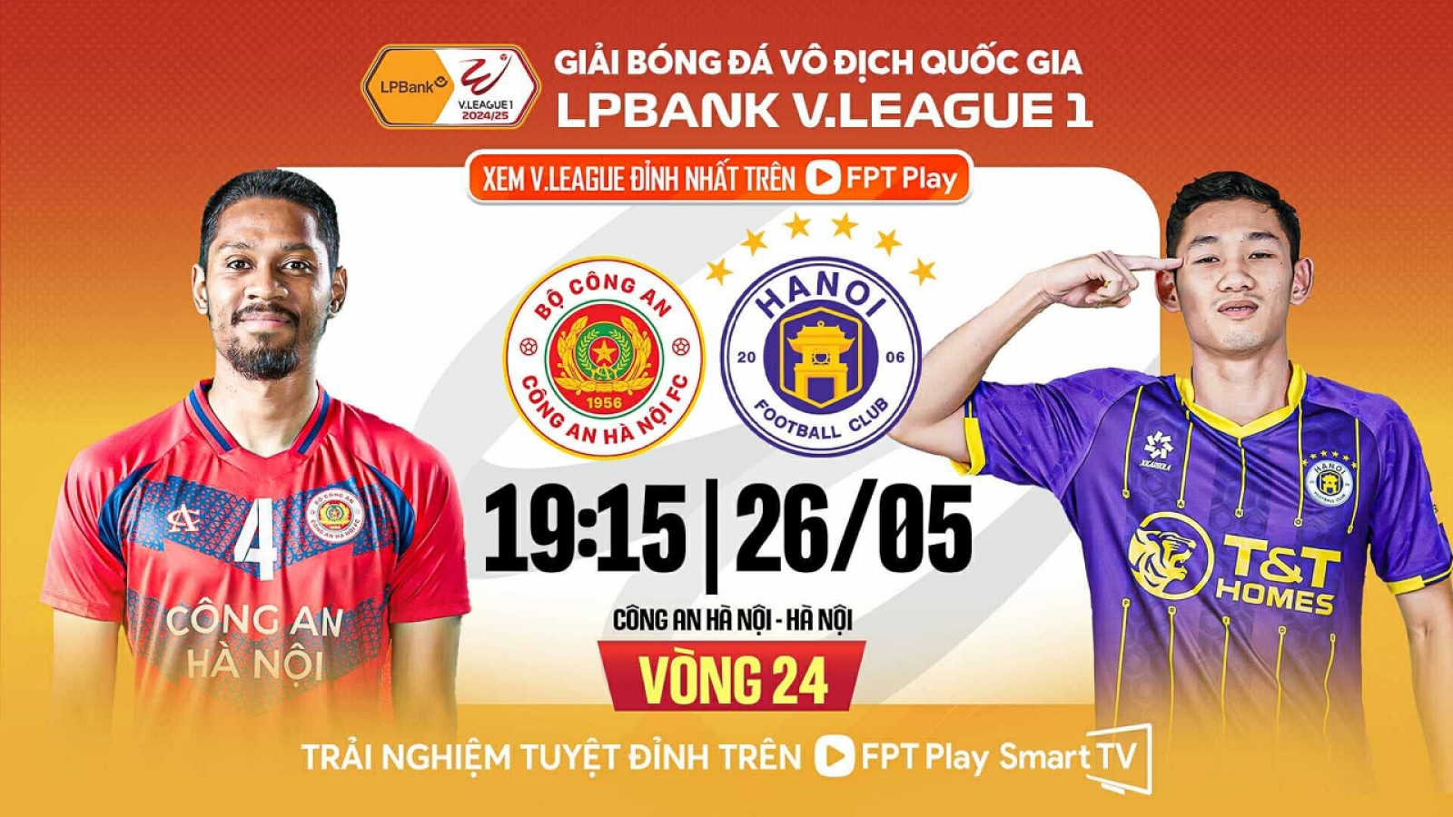 Lịch thi đấu bóng đá Việt Nam hôm nay 26/5: Derby định đoạt ngôi vương