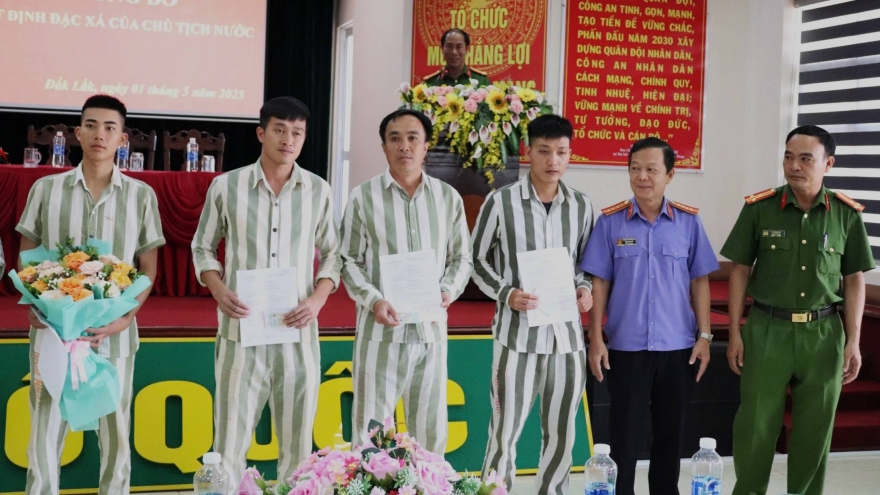 171 phạm nhân tại Đắk Lắk được đặc xá dịp 30/4