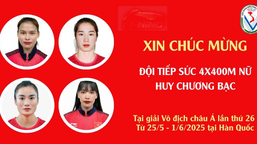 Điền kinh Việt Nam lỡ cơ hội ba lần liên tiếp giành HCV giải vô địch châu Á