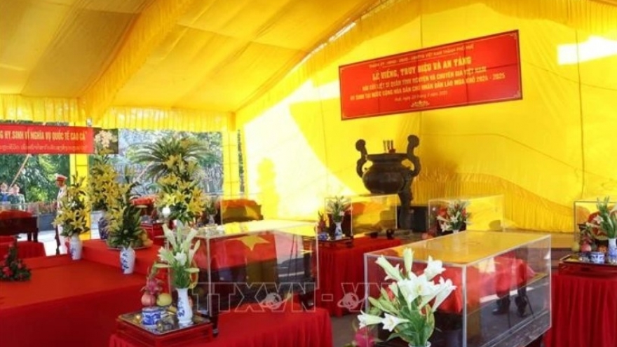 Hue holds memorial, reburial ceremony for remains of Vietnamese soldiers