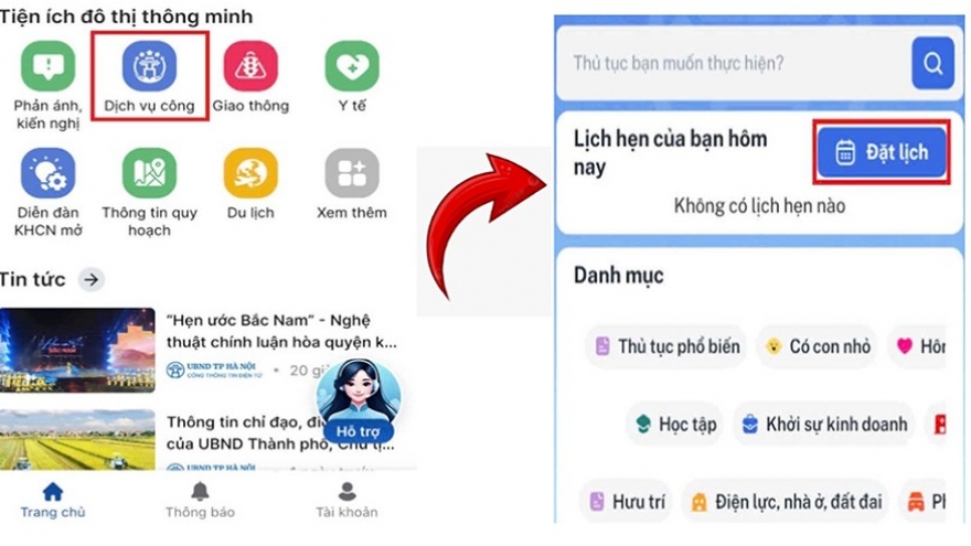Lấy số thứ tự dịch vụ công online qua ứng dụng iHanoi như thế nào?