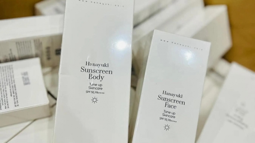 Sở Y tế Đồng Nai yêu cầu kiểm tra về kem chống nắng Hanayuki Sunscreen Body