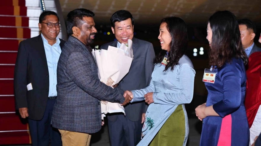 Tổng thống Sri Lanka Anura Dissanayaka bắt đầu thăm cấp Nhà nước đến Việt Nam
