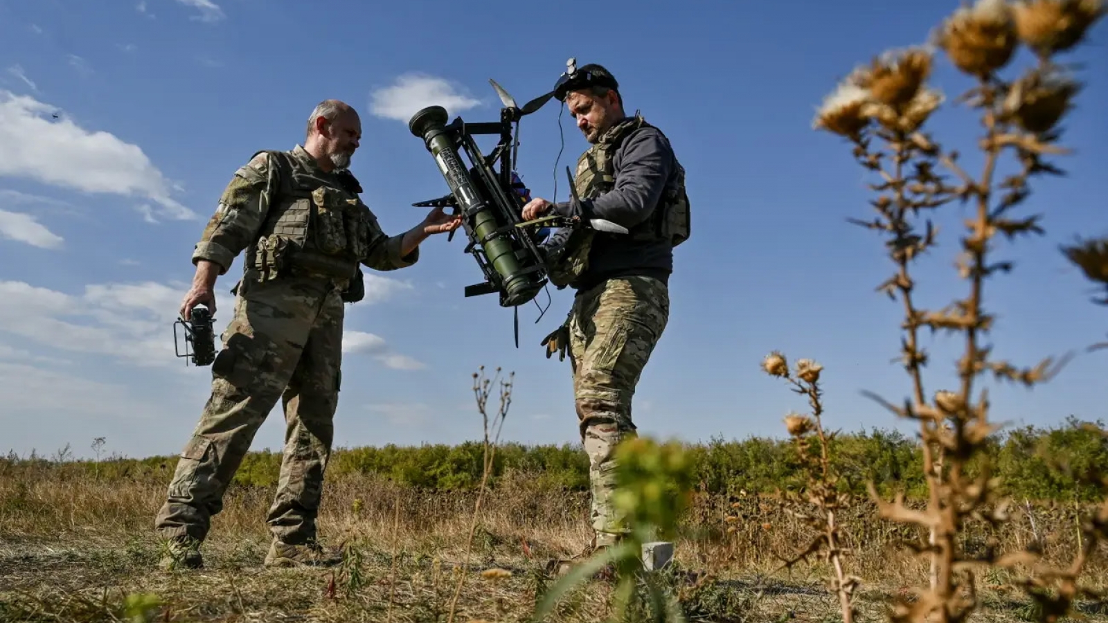 UAV Ukraine lần đầu khai hỏa súng phóng lựu trong thực chiến
