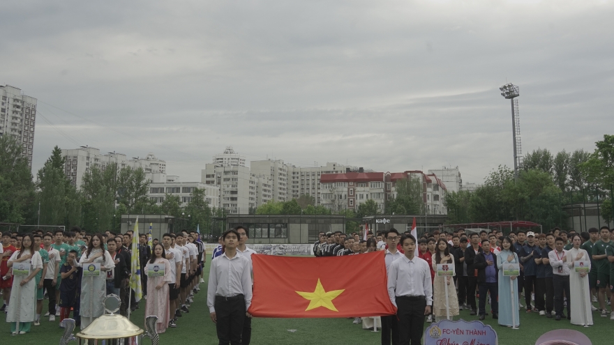 Khai mạc giải bóng đá cộng đồng người Việt tại Nga năm 2025