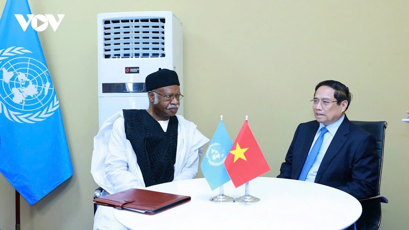 PM meets UN General Assembly President Philemon Yang