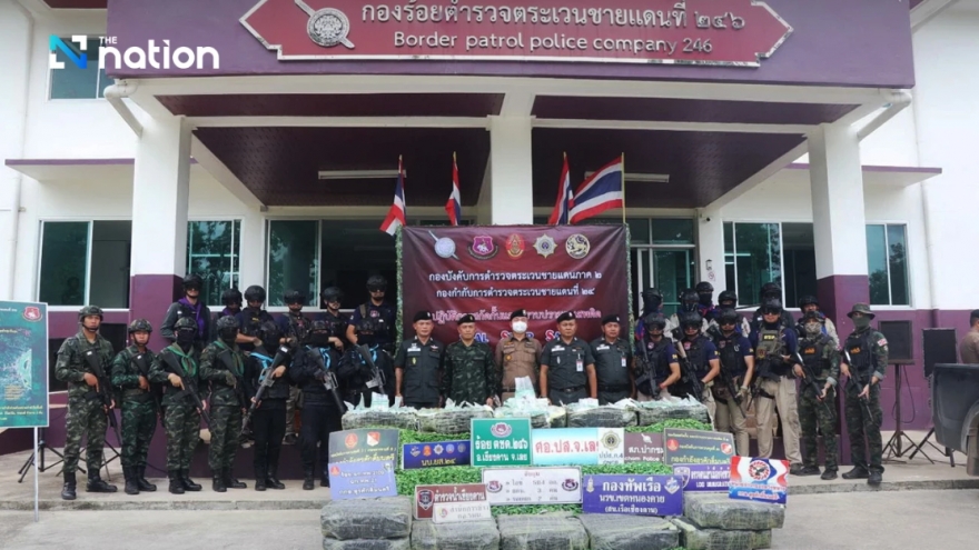 Thái Lan thu giữ hơn nửa tấn ma túy tại biên giới Lào