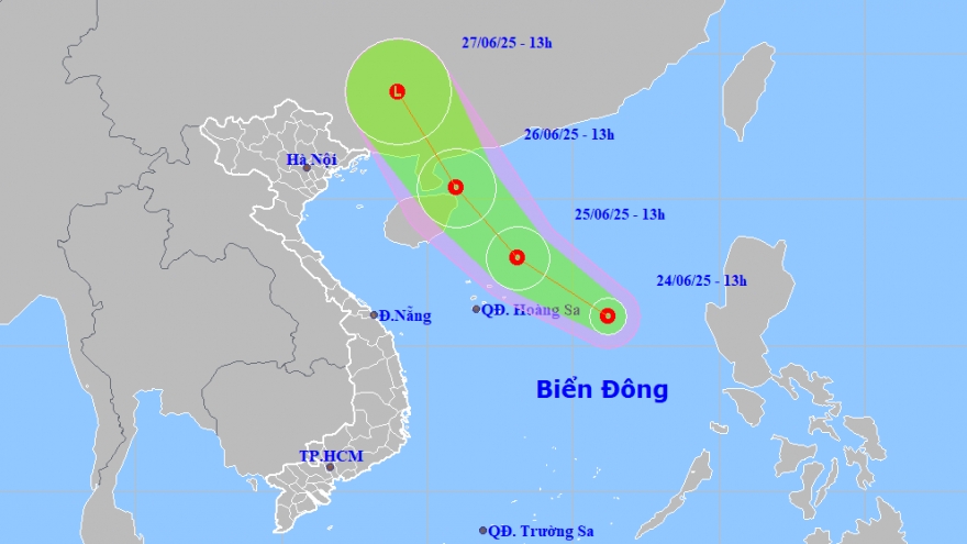 Áp thấp nhiệt đới hình thành trên Biển Đông
