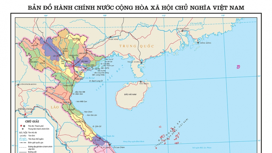 Bản đồ hành chính Việt Nam sau khi sắp xếp còn 34 tỉnh, thành phố