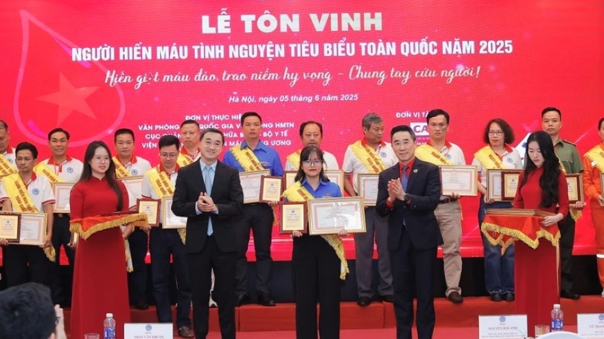 Blood donors honoured for lifesaving contributions