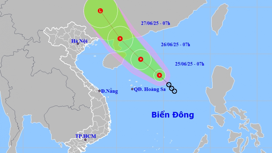 Áp thấp nhiệt đới giật cấp 8 đang có xu hướng mạnh lên