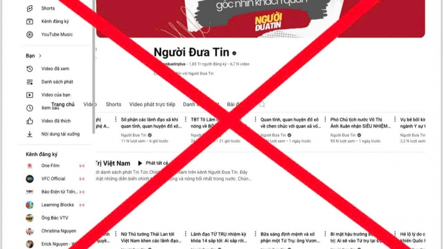 Khởi tố 3 quản trị kênh Youtube “Người đưa tin”