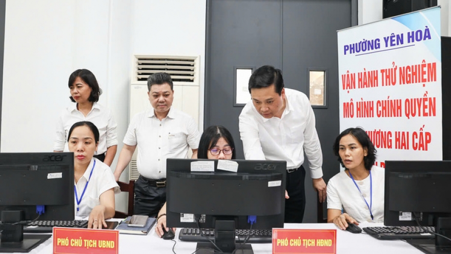 Hà Nội công bố bộ máy mới của 126 xã, phường vào sáng 30/6