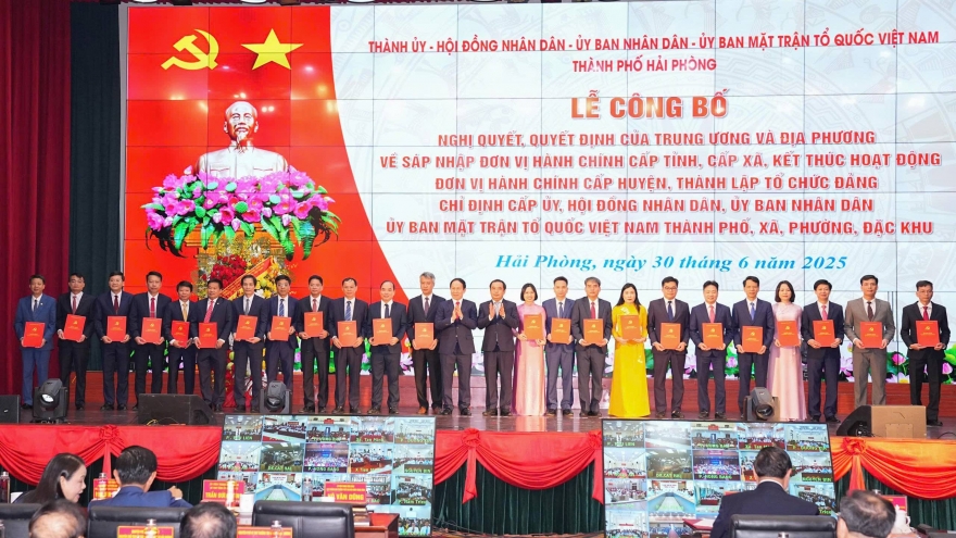 Danh sách bí thư 114 xã, phường, đặc khu của TP Hải Phòng từ 1/7/2025