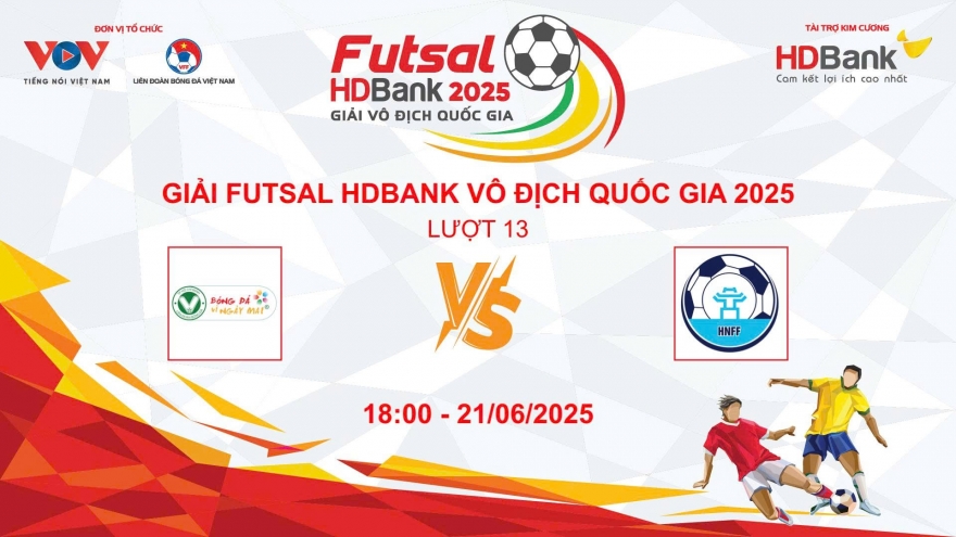Trực tiếp Trẻ TP.HCM - Hà Nội tại giải Futsal HDBank VĐQG 2025
