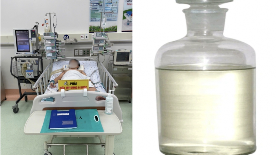 Bé trai hôn mê, suy hô hấp nặng do hít phải khí độc từ hóa chất hàn nhựa