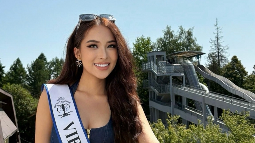 Kỳ Duyên thân thiện và đầy năng lượng tại Hoa hậu Siêu quốc gia 2025