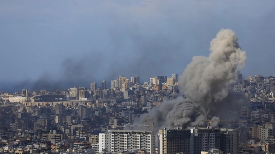 Israel không kích vùng ngoại ô Thủ đô Beirut của Lebanon