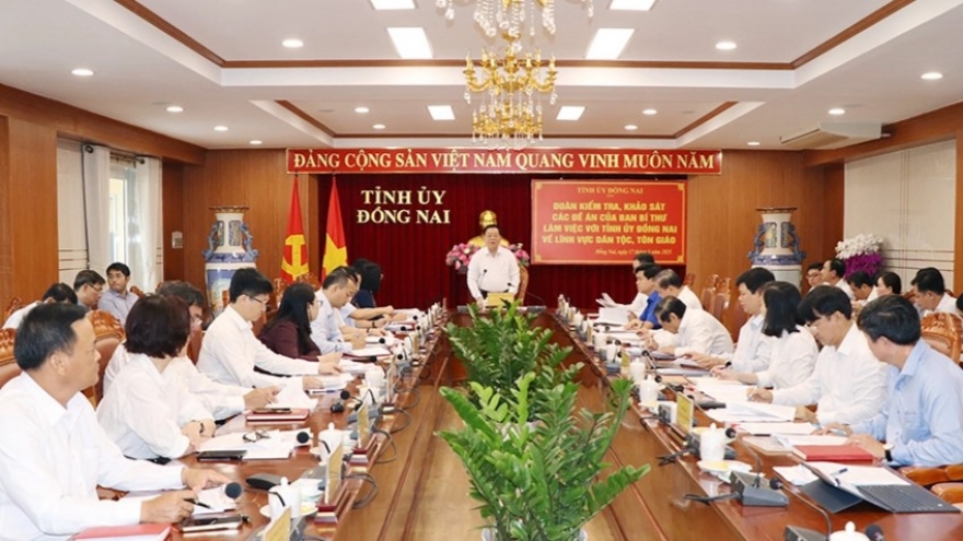 Ông Nguyễn Trọng Nghĩa làm việc với Tỉnh ủy Đồng Nai