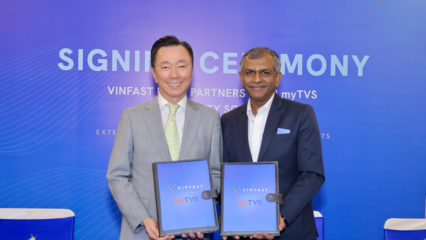 VinFast ký kết hợp tác với myTVS nhằm phát triển mạng lưới dịch vụ hậu mãi ở Ấn Độ