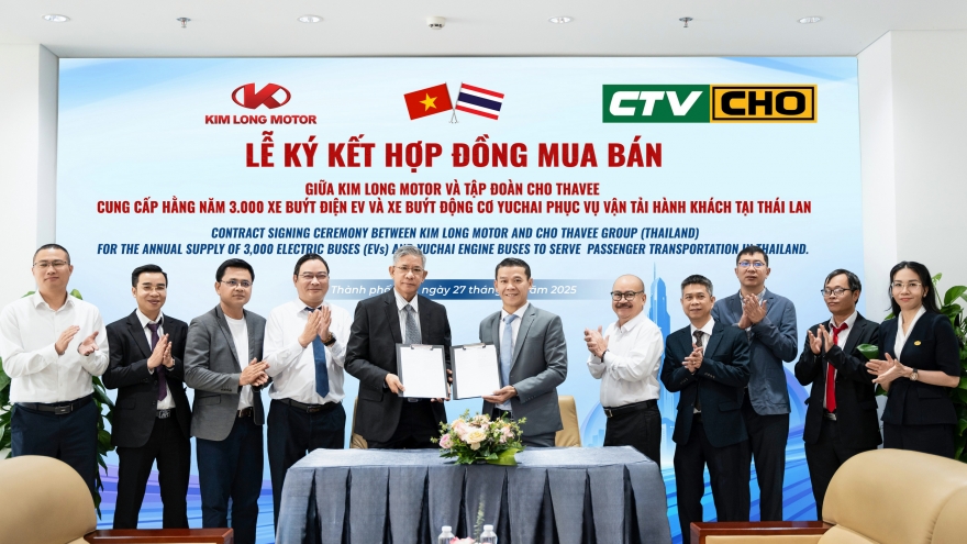 Sau Hàn Quốc, Kim Long Motor có hợp đồng 3.000 xe buýt điện với đối tác Thái Lan