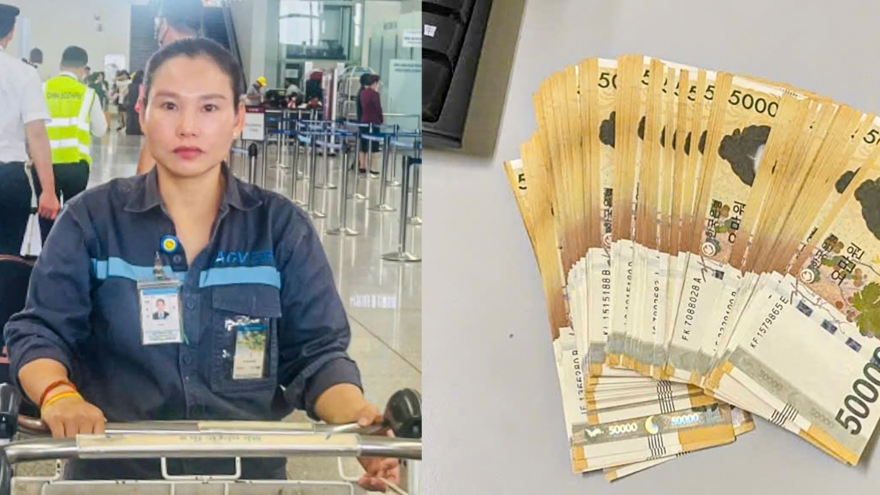 Hành khách Hàn Quốc bỏ quên 5 triệu won ở sân bay Nội Bài