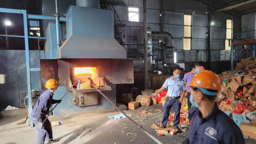 Phú Yên tiêu hủy lô hàng vi phạm trị giá hơn 2,5 tỷ đồng