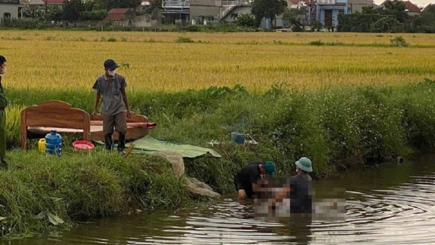 Người đàn ông tử vong dưới mương nước ở Nam Định